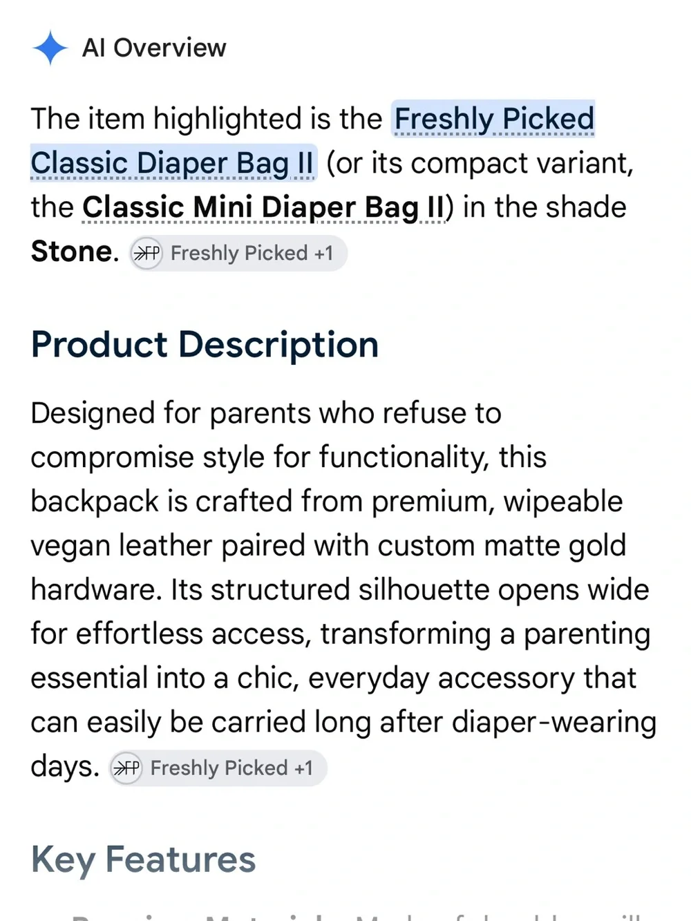 Freshly Picked NEW Classic Diaper Bag ll